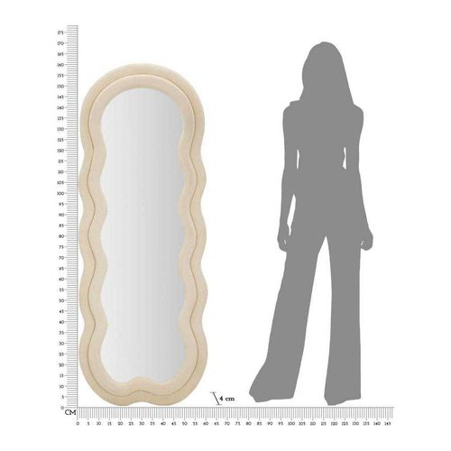 Miroir En Métal Miki 60 X 4 X 160 Cm Crème