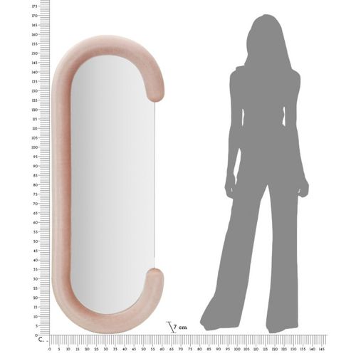 Miroir En Métal Chantal 60 X 7 X 160 Cm Rose