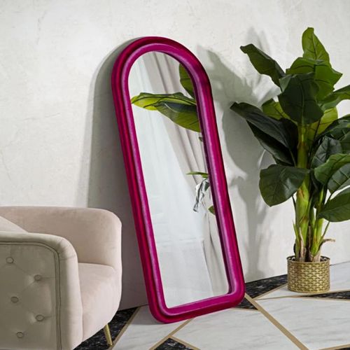 Miroir En Mdf Cloé 60 X 4 X 160 Cm Fuschia
