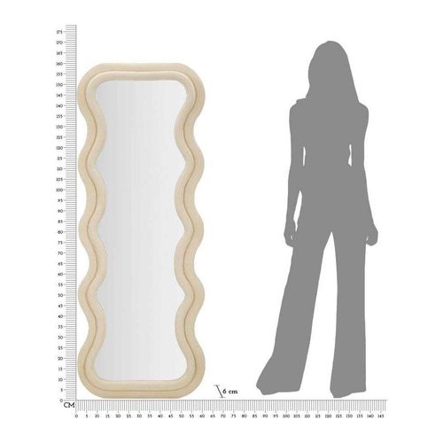 Miroir En Mdf Emily 60 X 6 X 160 Cm Crème