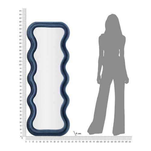 Miroir En Mdf Emily 60 X 6 X 160 Cm Bleu