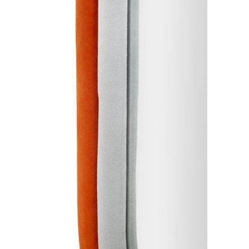 Miroir Mural En Velours "anthony" 90cm Gris et Orange