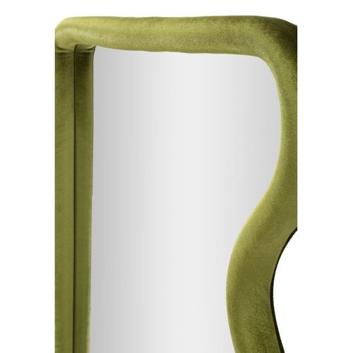 Miroir Mural En Velours "tod" 90cm Vert