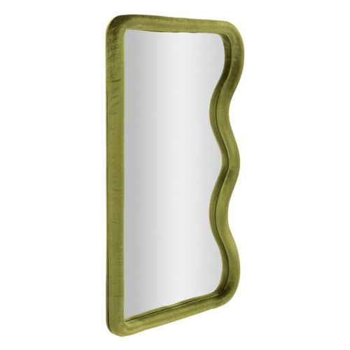 Miroir Mural En Velours "tod" 90cm Vert