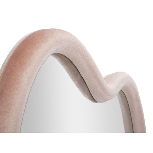 Miroir Mural En Velours "cloud" 90cm Rose