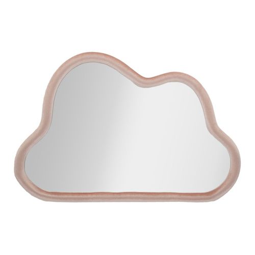 Miroir Mural En Velours "cloud" 90cm Rose