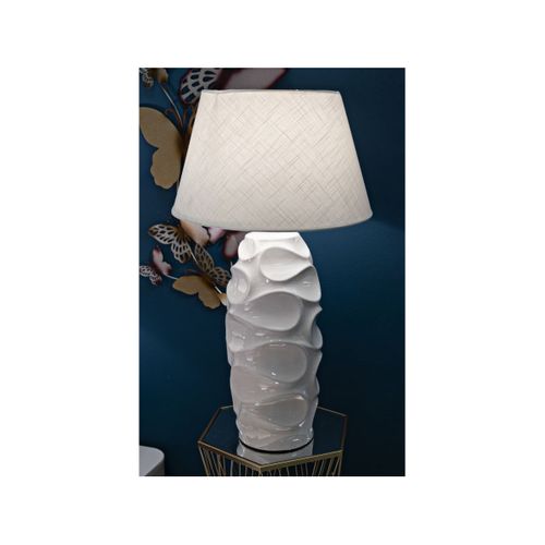 Lampe à Poser En Céramique "warsaw" 83cm Blanc
