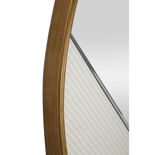 Miroir Mural Déco "tolosa" 80cm Blanc et Or