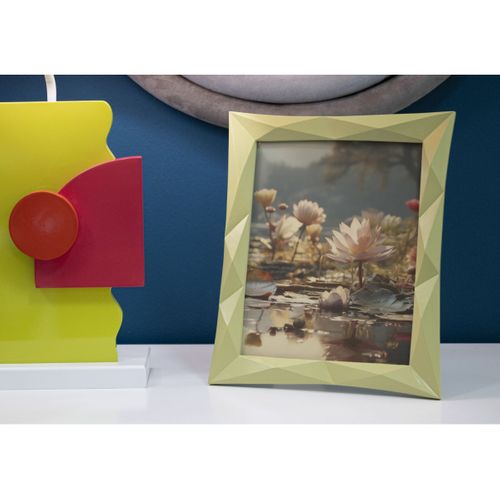 Cadre Photo Déco En Résine "greeny" 20x25cm Vert