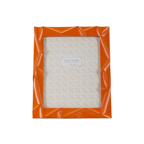 Cadre Photo Déco En Résine "orangy" 20x25cm Orange