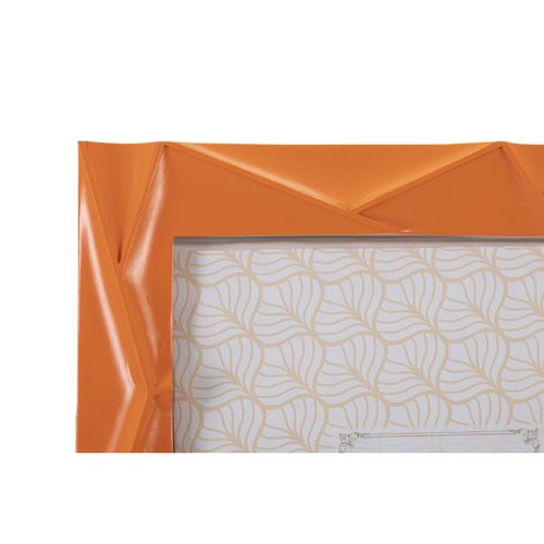 Cadre Photo Déco En Résine "orangy" 20x25cm Orange