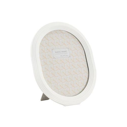 Cadre Photo Déco Linéaire "ovally" 20x25cm Blanc