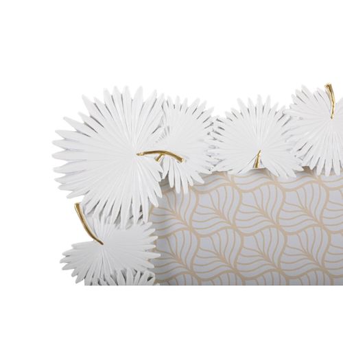 Cadre Photo Déco "feuilles De Palmier" 20x25cm Blanc