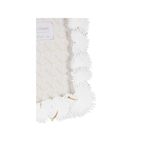 Cadre Photo Déco "feuilles De Palmier" 15x20cm Blanc