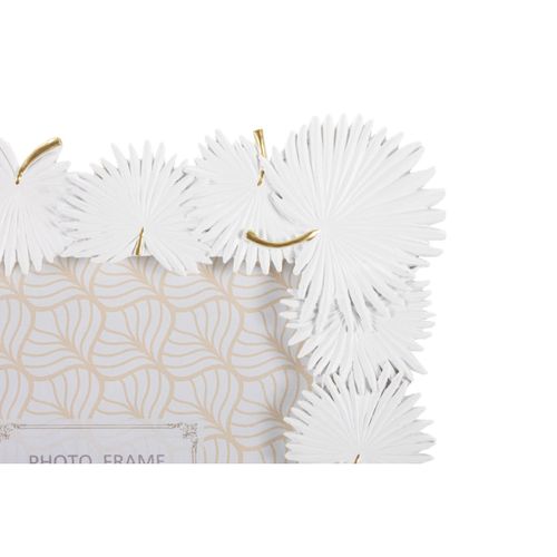 Cadre Photo Déco "feuilles De Palmier" 15x20cm Blanc