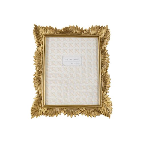 Cadre Photo Déco Feuilles "olly" 20x25cm Doré