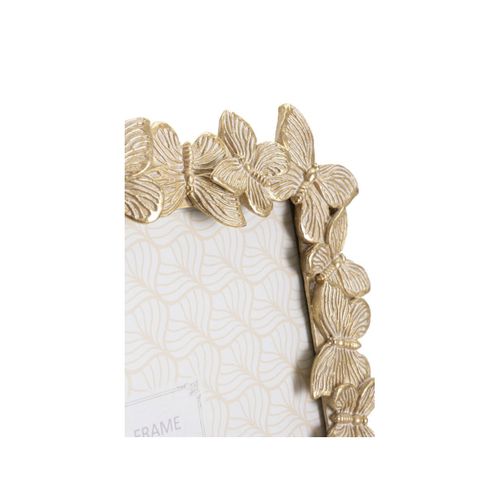 Cadre Photo Déco Papillons "farfalle" 20x25cm Doré