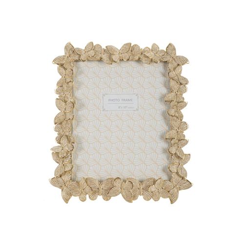 Cadre Photo Déco Papillons "farfalle" 20x25cm Doré