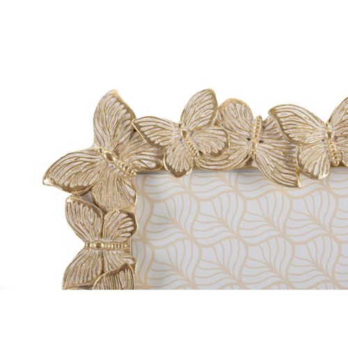 Cadre Photo Déco Papillons "farfalle" 20x25cm Doré