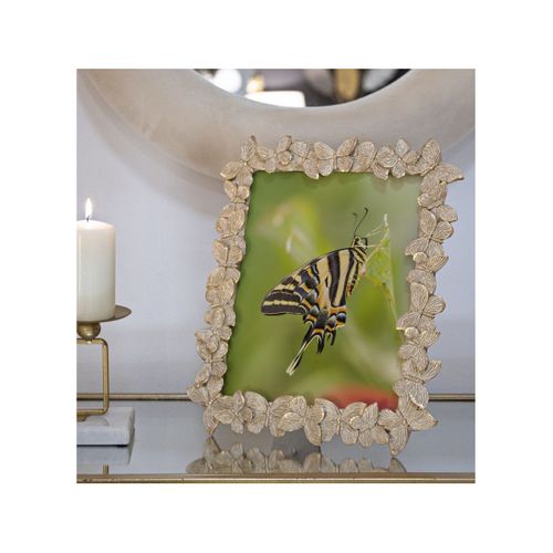Cadre Photo Déco Papillons "farfalle" 20x25cm Doré