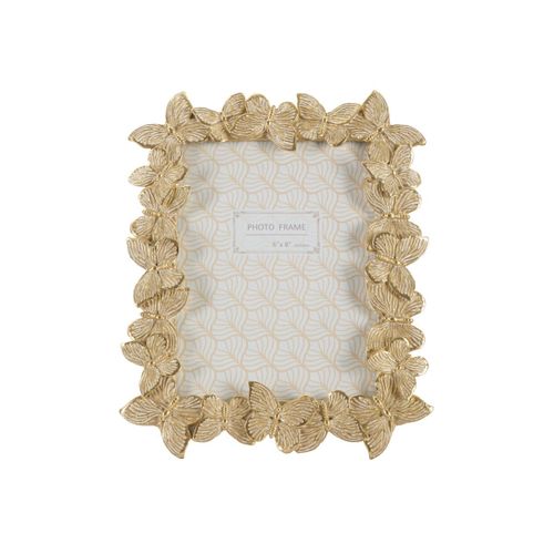 Cadre Photo Déco Papillons "farfalle" 15x20cm Doré