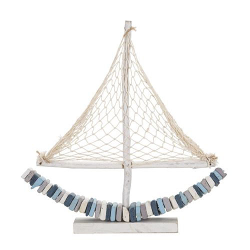 Bateau Voilier Déco En Bois "tanoak" 45cm Multicolore