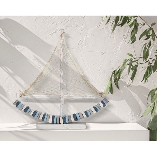 Bateau Voilier Déco En Bois "tanoak" 45cm Multicolore