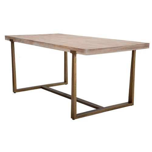 Table à Manger Effet Bois "ankara" 180cm Naturel