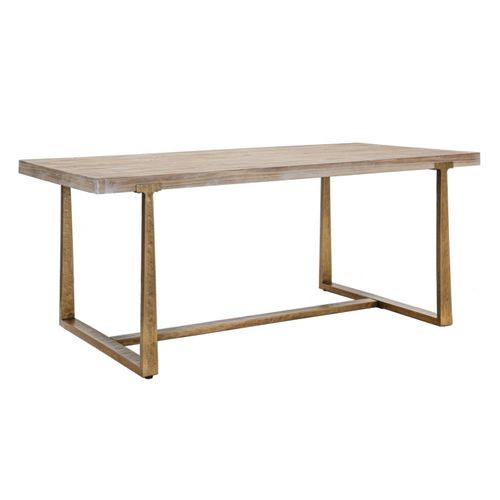 Table à Manger Effet Bois "ankara" 180cm Naturel