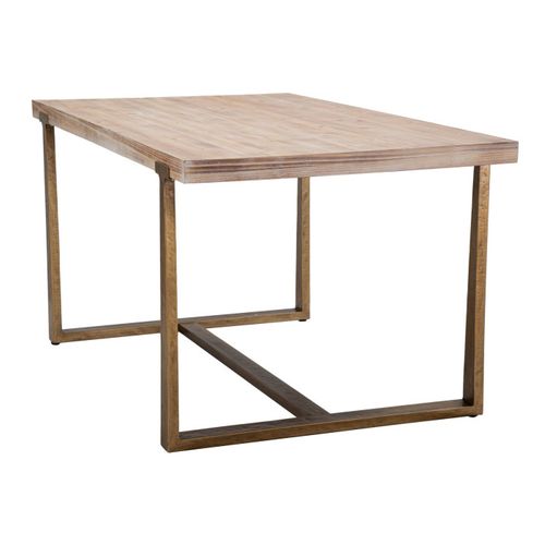 Table à Manger Effet Bois "ankara" 150cm Naturel