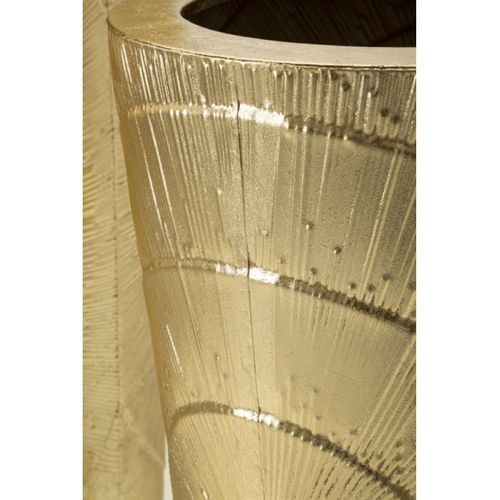 Lot De 3 Vases En Métal "goldely" 114cm Doré