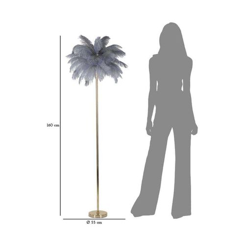 Lampadaire En Métal Palm 55 X 160 Cm