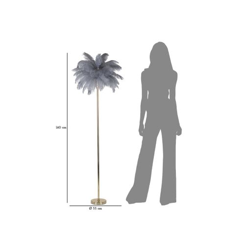 Lampadaire En Métal Palm 55 X 160 Cm