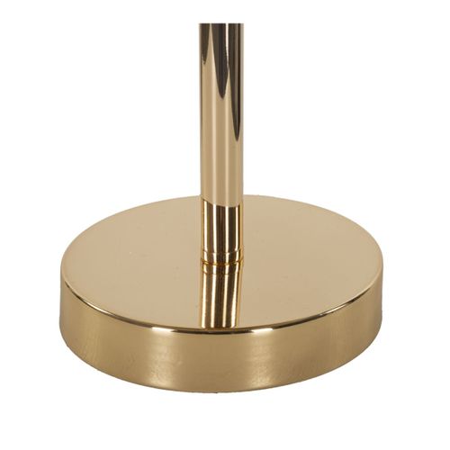 Lampe à Poser Imitation Plume "palm" 60cm Or et Camel