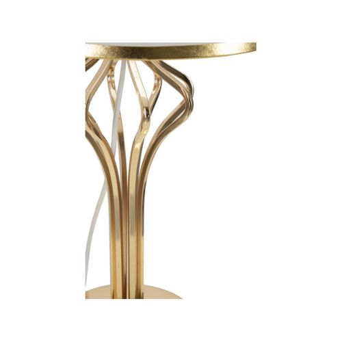 Lampe à Poser Design En Métal "slimmy" 53cm Or