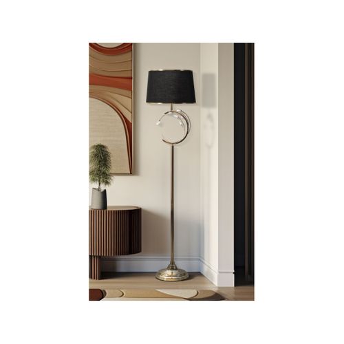 Lampadaire Design En Métal "bruxelles" 160cm Doré
