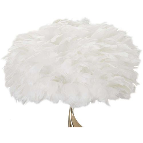 Lampe à Poser En Métal Abat-jour Plumes Slim 40 X 63 Cm