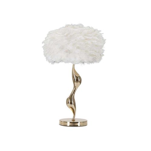 Lampe à Poser En Métal Abat-jour Plumes Slim 40 X 63 Cm
