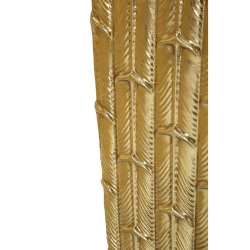 Lot De 2 Vases En Métal "gliss" 99cm Doré