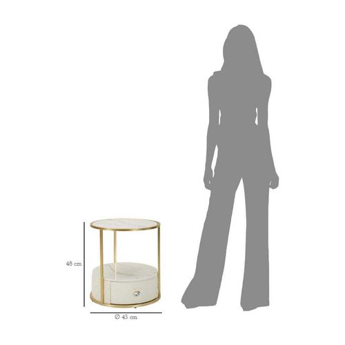 Chevet Effet Matelassé Sharon 43 X 48 Cm