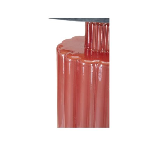 Lampe à Poser En Verre "helene Tower" 70cm Rouge et Bleu