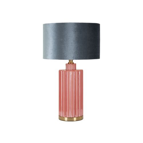 Lampe à Poser En Verre "helene Tower" 70cm Rouge et Bleu