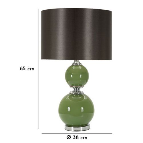 Lampe à Poser En Verre Et Métal Eva Modèle 1