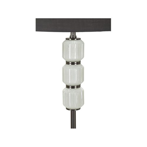 Lampadaire En Métal "bright One" 163cm Blanc et Gris