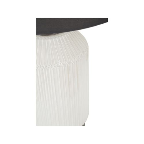 Lampe à Poser En Verre "brighty" 65cm Blanc et Gris