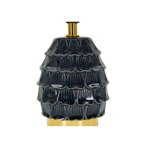 Lampe à Poser En Céramique Et Métal Pigny 15 X 30.5 Cm Bleu