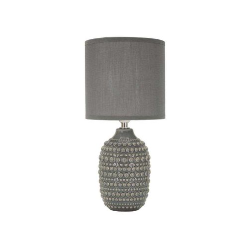 Lampe à Poser En Céramique Points 15 X 30.5 Cm Gris