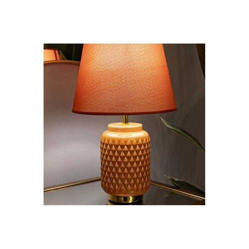 Lampe à Poser En Céramique Square 28 X 44 Cm Orange