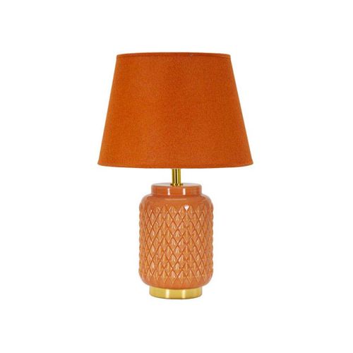 Lampe à Poser En Céramique Square 28 X 44 Cm Orange