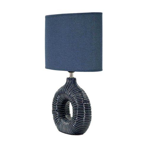 Lampe à Poser En Céramique Seta 28.5 X 15 X 43 Cm Bleu